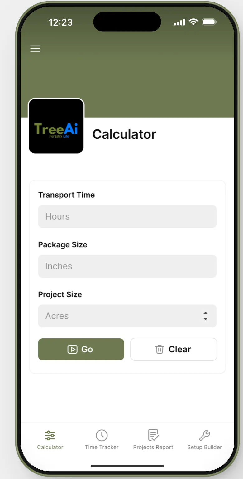 Tree calculator