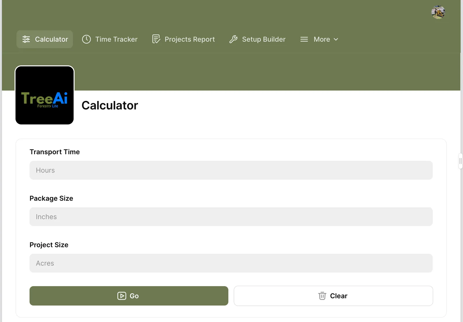 tree calculator